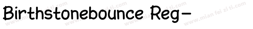 Birthstonebounce Reg字体转换